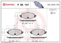 BREMBO P85147X - Juego de pastillas de freno - XTRA LINE