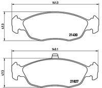 BREMBO P61051 - Juego de pastillas de freno - PRIME LINE