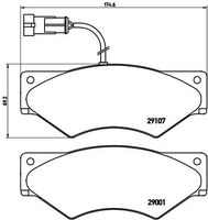 BREMBO PA6018 - Juego de pastillas de freno - PRIME LINE