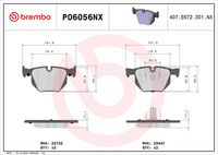 BREMBO P06056X - Juego de pastillas de freno - XTRA LINE