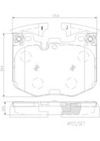 BREMBO P06116 - Juego de pastillas de freno - PRIME LINE