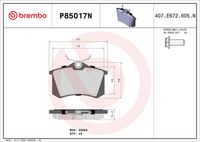 BREMBO P85096 - Juego de pastillas de freno - PRIME LINE