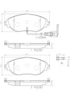 BREMBO P85193 - Juego de pastillas de freno - PRIME LINE