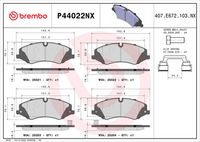BREMBO P44022 - Juego de pastillas de freno - PRIME LINE