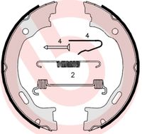 BREMBO S50515 - Juego de zapatas de frenos, freno de estacionamiento - ESSENTIAL LINE