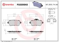 BREMBO P50099 - Juego de pastillas de freno - PRIME LINE