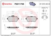BREMBO P50117 - Juego de pastillas de freno - PRIME LINE