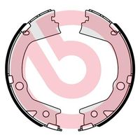 BREMBO S77001 - Juego de zapatas de frenos, freno de estacionamiento - ESSENTIAL LINE