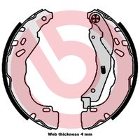 BREMBO S61544 - Juego de zapatas de frenos - ESSENTIAL LINE