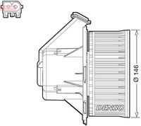 CASCO CBW76035GS - Ventilador habitáculo - Genuine