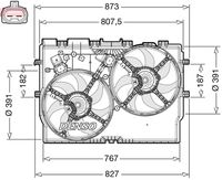 CASCO CEF74072GS - Motor eléctrico, ventilador del radiador - Genuine