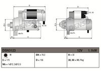 BOSCH 1986S00786 - Motor de arranque