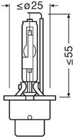 ams-OSRAM 66450 - Lámpara, faro principal