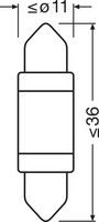 ams-OSRAM 6418DWP01B - Lámpara, iluminación de guantera - LEDriving® SL