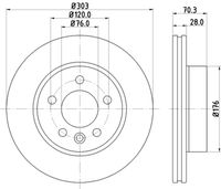 BREMBO 09D42111 - Disco de freno - PRIME LINE - UV Coated