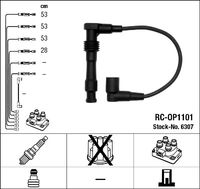 NGK 6307 - Cantidad: 4<br>Cable de encendido: Versión de conexión SAE<br>Cable de encendido: cable encendido de cobre<br>Bobina de encendido: Versión de conexión M4<br>Longitud 1 [mm]: 270<br>Longitud 2 [mm]: 520<br>Long. 3 [mm]: 520<br>Long. 4 [mm]: 520<br>Diámetro cable [mm]: 7<br>