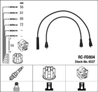 NGK 8537 - Cantidad: 5<br>Cable de encendido: Versión de conexión SAE<br>Cable de encendido: Cable resistivo<br>Bobina de encendido: Versión de conexión DIN<br>Distribuidor/rotor de encendido: Versión de conexión DIN<br>Longitud 1 [mm]: 465<br>Longitud 2 [mm]: 515<br>Long. 3 [mm]: 565<br>Long. 4 [mm]: 625<br>Diámetro cable [mm]: 7<br>Longitud 1 [mm], cable de encendido de bobina hasta distr.: 455<br>