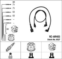 NGK 0527 - Cantidad: 5<br>Cable de encendido: Versión de conexión SAE<br>Cable de encendido: Cable resistivo<br>Bobina de encendido: Versión de conexión DIN<br>Distribuidor/rotor de encendido: Versión de conexión DIN<br>Longitud 1 [mm]: 565<br>Longitud 2 [mm]: 565<br>Long. 3 [mm]: 645<br>Long. 4 [mm]: 645<br>Diámetro cable [mm]: 7<br>Longitud 1 [mm], cable de encendido de bobina hasta distr.: 740<br>