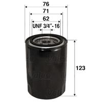 RIDEX 7O0006 - Tipo de filtro: Filtro enroscable<br>Diámetro exterior [mm]: 76<br>Medida de rosca: 3/4"-16<br>Altura [mm]: 119<br>