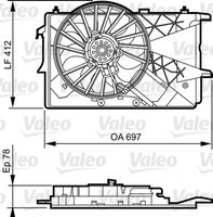 NRF 47315 - Equipamiento de vehículo: para vehículos con climatizador<br>Sentido de giro: Sentido de giro a la izquierda (antihorario)<br>Tensión [V]: 12<br>Potencia nominal [W]: 240<br>Diámetro 1 [mm]: 365<br>Número paletas de ventilador: 8<br>Artículo complementario / información complementaria 2: con bastidor radiador (armazón)<br>Calefacción / Refrigeración: Ventilador simple<br>Forma del enchufe: oval<br>Número de enchufes de contacto: 2<br>