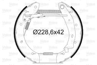 TRW GSK1330 - Lado de montaje: Eje trasero<br>Restricción de fabricante: TRW<br>Homologación: E1 90R 01195/094<br>Diámetro interior de tambor de freno [mm]: 228<br>Ancho [mm]: 42<br>SVHC: No hay información disponible, diríjase al fabricante.<br>