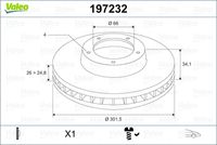 TRW DF6128BS - Lado de montaje: Eje delantero<br>Diámetro exterior [mm]: 302<br>Altura [mm]: 34,2<br>corona de agujeros - Ø [mm]: 108<br>Diámetro de centrado [mm]: 66<br>Espesor de disco de frenos [mm]: 26<br>Número de orificios: 4<br>Tipo de disco de frenos: ventilado<br>Procesamiento: altamente carbonizado<br>Espesor mínimo [mm]: 24,2<br>Medida de rosca: 13,1<br>Color: negro<br>Superficie: barnizado<br>SVHC: No hay información disponible, diríjase al fabricante.<br>