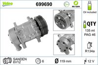 RIDEX 447K0177 - Compresor, aire acondicionado