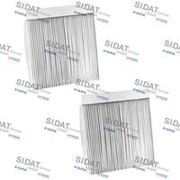 SIDAT 0952 - Tipo de filtro: Filtro de carbón activado<br>Longitud [mm]: 176<br>Ancho [mm]: 139<br>Altura [mm]: 30<br>varias piezas: dos piezas<br>