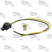 SIDAT 405114 - N.º de chasis (VIN) desde: 1K-9-400 001<br>Longitud de cable [mm]: 240<br>Número de conductores: 2<br>Cantidad líneas: 2<br>Longitud de cable [mm]: 250<br>Sección cable [mm²]: 0,75<br>Forma del enchufe: Angular<br>Modelo de conector: Conector de retracción<br>Material aislamiento tubería: Silicona<br>Material: CuSn (cobre.estaño)<br>