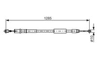 BOSCH 1987482026 - año construcción hasta: 12/2014<br>Lado de montaje: Atrás derecha<br>Lado de montaje: posterior<br>Longitud [mm]: 1152<br>