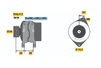 BOSCH 0986041421 - Alternador