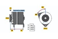 BOSCH 0986036110 - Alternador