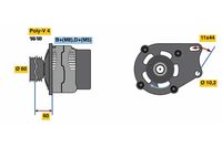 BOSCH 0986039471 - Alternador