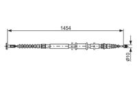 BOSCH 1987482179 - Lado de montaje: Atrás izquierda<br>Número de piezas necesarias: 1<br>Longitud [mm]: 1502<br>