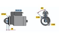 BOSCH 0986012261 - Motor de arranque