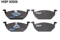 SKF VKBP 80008 - Juego de pastillas de freno
