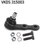 SKF VKDS315003 - N.º de chasis (VIN) desde: V6066280<br>Lado de montaje: Eje delantero<br>Lado de montaje: debajo<br>Lado de montaje: ambos lados<br>Medida cónica [mm]: 15<br>