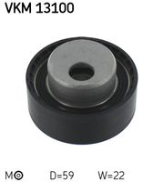 SKF VKM13100 - poleas - Ø [mm]: 59,0<br>Altura 1 [mm]: 22,0<br>Altura 2 [mm]: 32,8<br>Peso [kg]: 0,35<br>