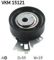 SKF VKM15121 - Lado de montaje: a la izquierda arriba<br>Diámetro [mm]: 59<br>Ancho [mm]: 19<br>Accionamiento rodillo tensor: automático<br>