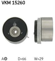 SKF VKM15260 - Variante de equipamiento: TENS<br>Código de motor: A16LET<br>poleas - Ø [mm]: 66,0<br>Altura 1 [mm]: 29,0<br>Altura 2 [mm]: 49,0<br>Peso [kg]: 0,56<br>