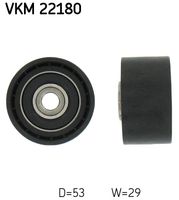 SKF VKM22180 - Cantidad: 1<br>Ancho [mm]: 29,0<br>Ancho [mm]: 31,0<br>Diámetro interior [mm]: 10,0<br>Diámetro exterior [mm]: 53,0<br>Material: Plástico<br>Peso [kg]: 0,174<br>