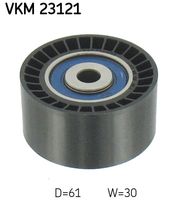 SKF VKM23121 - Ancho [mm]: 30<br>Diámetro interior [mm]: 10<br>Diámetro exterior [mm]: 61<br>Material: Plástico<br>