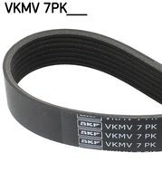 SKF VKMV7PK1716 - Variante de equipamiento: EPDM<br>Código de motor: VM08B<br>Unidades accionadas: Compresor de climatización<br>Número de nervaduras: 7<br>Longitud [mm]: 2050,0<br>