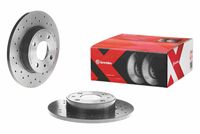 BREMBO 0850851X - Lado de montaje: Eje trasero<br>Tipo de disco de frenos: macizo<br>Espesor de disco de frenos [mm]: 11<br>Número de orificios: 4<br>Artículo complementario / información complementaria 2: con tornillos<br>Altura [mm]: 40<br>Diámetro de centrado [mm]: 59<br>Diámetro exterior [mm]: 240<br>Espesor mínimo [mm]: 9,2<br>Par apriete [Nm]: 98<br>