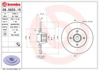 BREMBO 08583315 - Disco de freno - PRIME LINE - With Bearing Kit