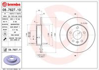 BREMBO 08762710 - año construcción hasta: 06/2004<br>Lado de montaje: Eje trasero<br>Frenos: para vehículos con freno de disco en eje trasero<br>Diámetro exterior [mm]: 263,8<br>Espesor de disco de frenos [mm]: 10<br>Espesor mínimo [mm]: 8<br>Altura [mm]: 42<br>corona de agujeros - Ø [mm]: 110<br>Tipo de disco de frenos: macizo<br>Diámetro de centrado [mm]: 65,5<br>Número de orificios: 5<br>Superficie: revestido<br>cumple norma ECE: ECE-R90<br>Diámetro de taladro hasta [mm]: 14,2<br>