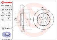 BREMBO 08A02911 - Disco de freno - PRIME LINE - UV Coated