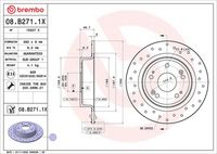 BREMBO 08B27111 - Disco de freno - PRIME LINE - UV Coated