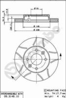 BREMBO 09314875 - Disco de freno - XTRA LINE - Max