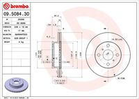 BREMBO 09508430 - Disco de freno - PRIME LINE